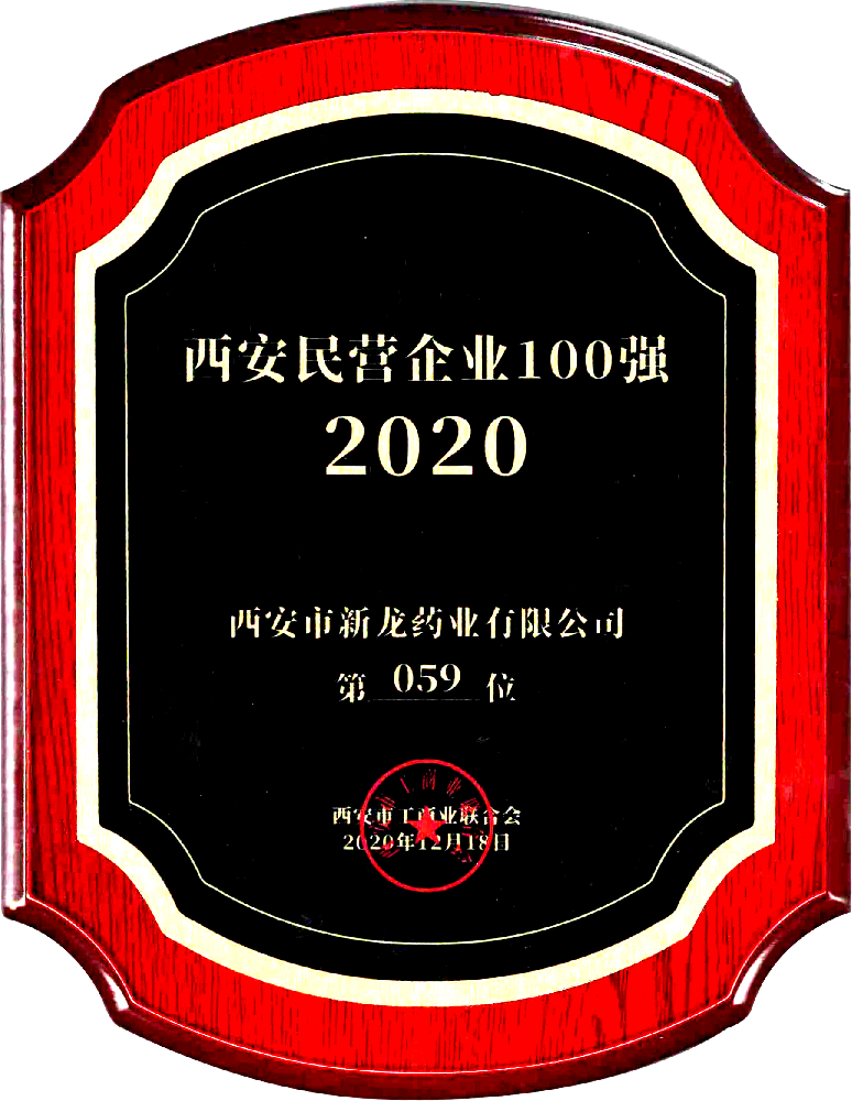 2020年西安民营企业100强